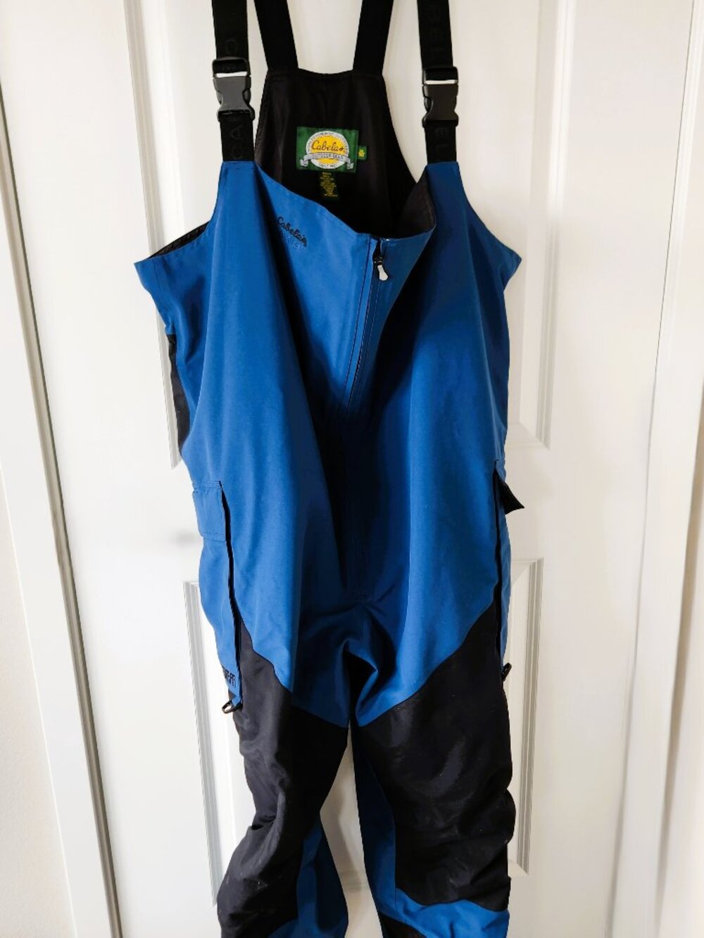 Cabela’s Guidewear Gore-Tex Zip-Front Chest Waders 3XL Tall Blue/Black
